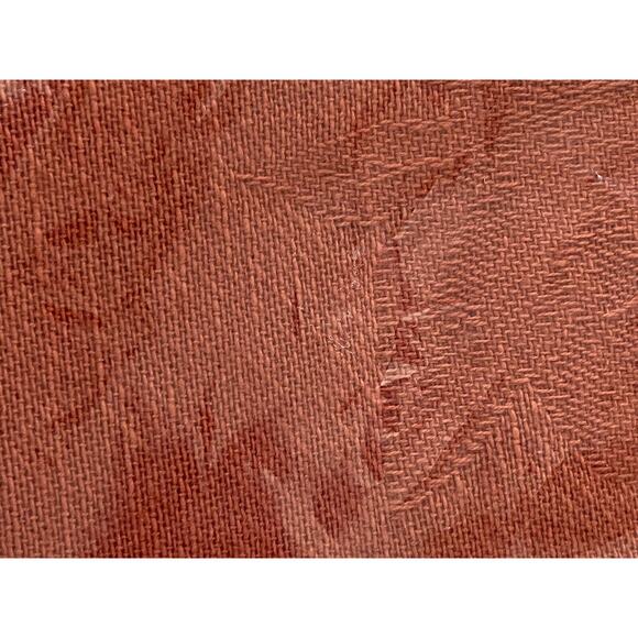 India Overseas NWT Jacquard Cloth Napkins Leaf Print Orange 100% Cotton Set of 4 - Picture 5 of 10